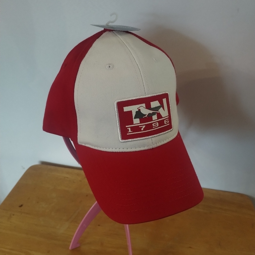 New Tennessee TN 1796 Trucker Hat – Red & White Adjustable Baseball Cap